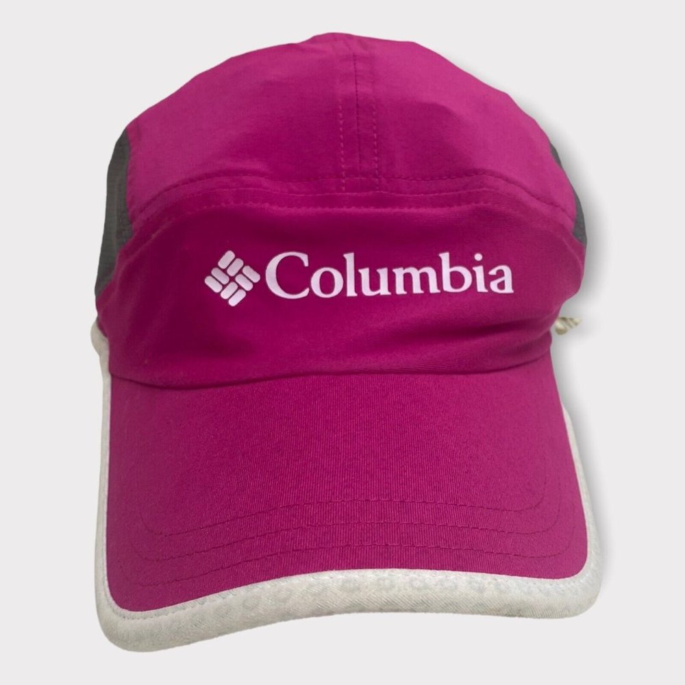 Columbia Pink Gray Mesh Sides Casual Outdoor Womens Headwear Hat Size OS